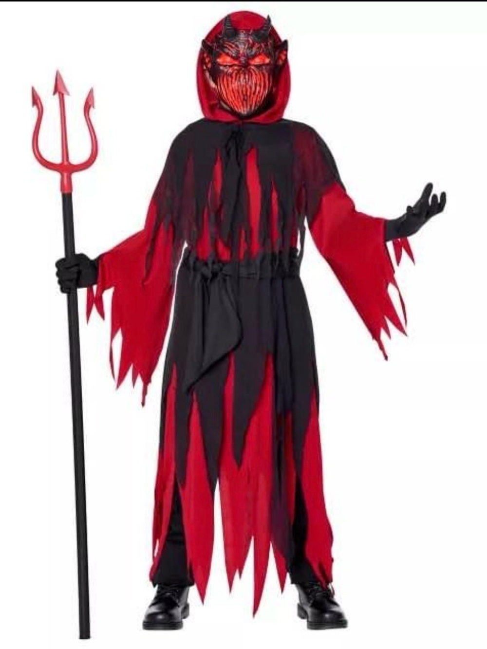 Spirit Halloween Light-Up Devilish Demon Costume Size Small (4-6 years)